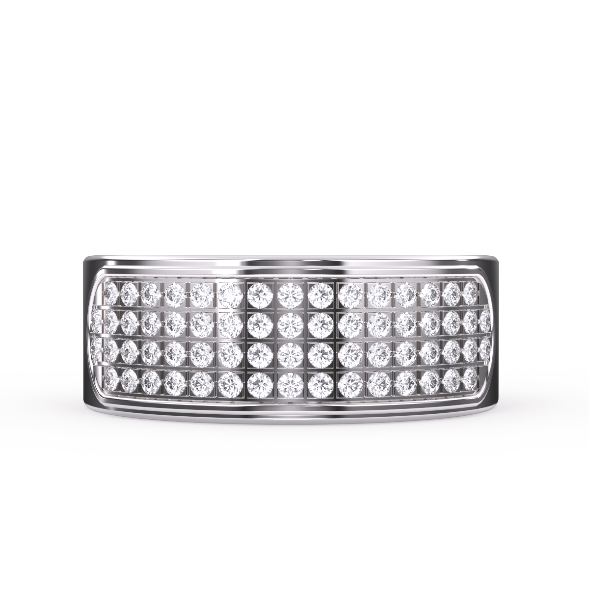 Classic Diamond Half Eternity Men’s Ring